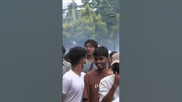 Watch: Police fire water cannons in Nepal during youth protests
