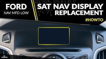 How to repair Ford NAV MFD LOW sat nav car radio display module – TFT screen replacement