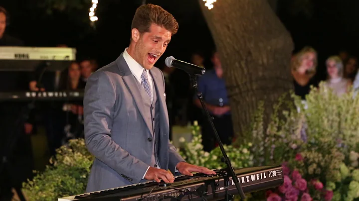 Jonah Platt sings "Latch" for his new bride Courtn...