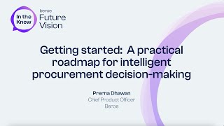 A practical roadmap for intelligent procurement decision making