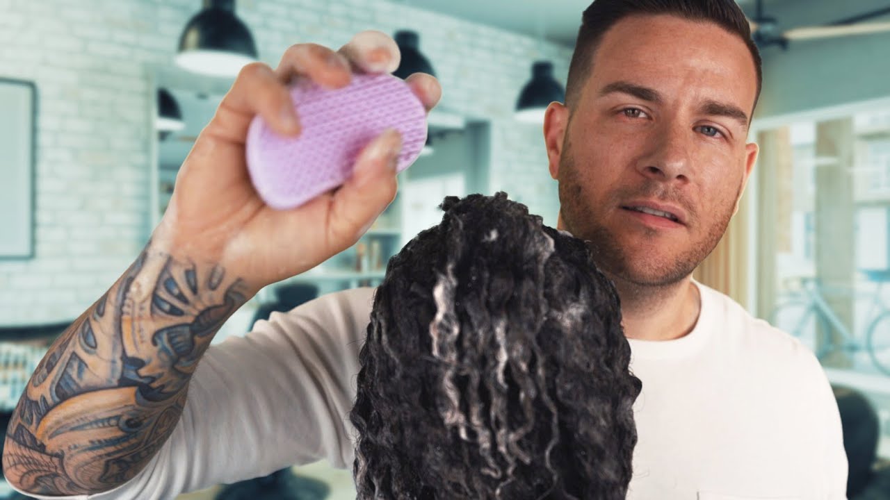 ASMR | Relaxing Wash-N-Go for Natural Hair | Soft Spoken Male Voice