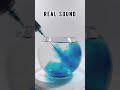 Insanely Satisfying Blue Color Drop | REAL SOUND ASMR🌊 #shorts #realsound #satisfying #colormixing