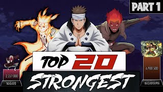 TOP 20 STRONGEST NARUTO SHIPPUDEN CHARACTERS 2023 - Part 1 - AnimeScale