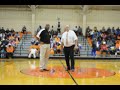 Coach James Burkley is recognized at Middleton High School
