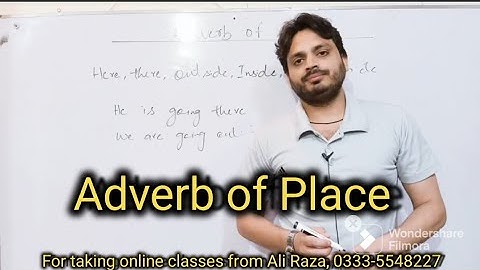 Adverb of Place  | By Syed Ali Raza Kazmi