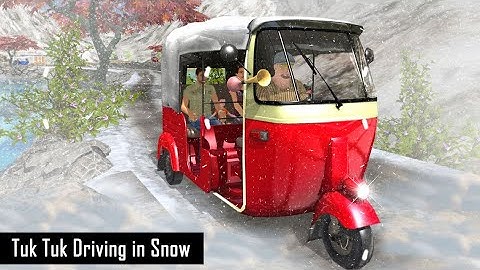 Winter Snow Driving 3D - Crazy Auto Tuk Tuk Rickshaw Transport - Android iOS Gameplay