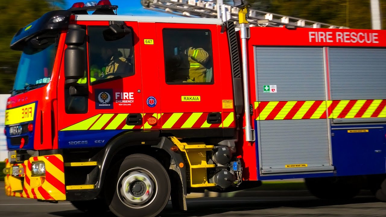 Rakaia 647, 6433 & 6411 Responding (Winslow Vegetation Fire + Medical, PFA & MVA)