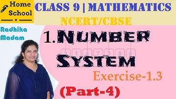 1.Number System | Part-4| Class 9| Exercise-1.3 | Mathematics|NCERT | CBSE