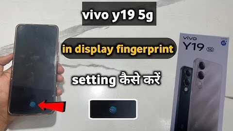 Vivo y19 in display fingerprint setting kaise kare|| vivo y19 5g me display fingerprint setting