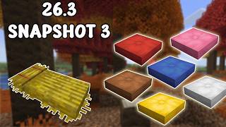 16 *NEW* CUSHIONS & Straw Beds! - Minecraft 26.3 Snapshot 3