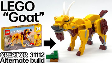 レゴ ヤギの作り方  クリエイター31112 ワイルドライオン 組替え LEGO Tutorial "Goat" CREATOR 31112 Alternate build
