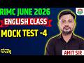RIMC English  Mock Test - 4,  RIMC June 2026 | | RIMC Entrance Exam June 2026
