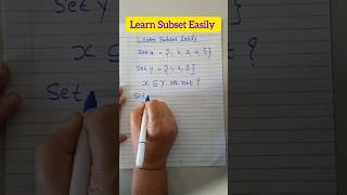 Learn Subset Easily #set #subset #easy #example #learn #maths #exam #solve #shorts #elements #member