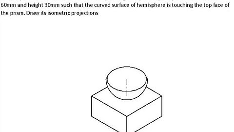 Isometric projection Problem No15  Engineering drawing, Isometric Computer Aided engineering drawing