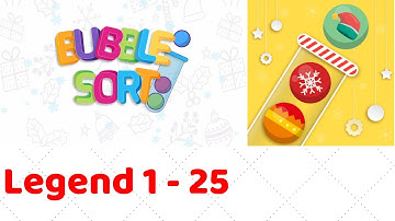 Bubble Sort Color Puzzle Game Level 4-1 to 4-25 Walkthrough (iOS - Android)