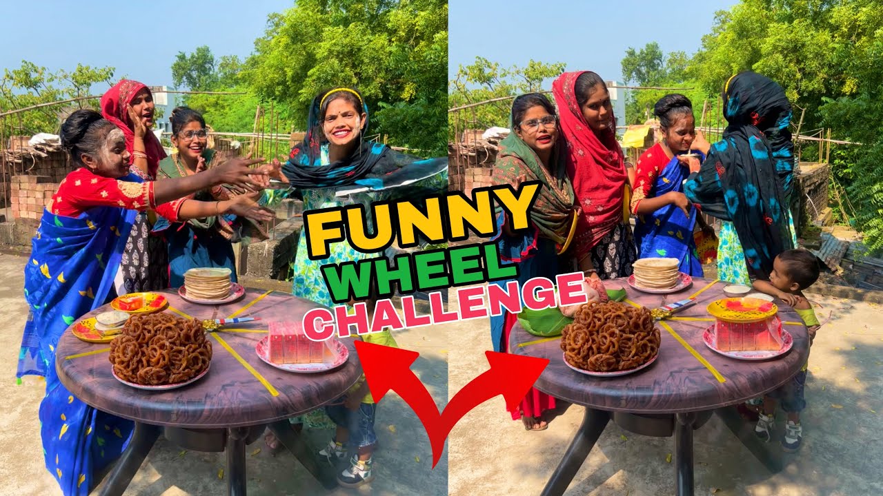 Funny Spin The Wheel Challenge With Family New Game 🔥 #challenging #viralchallenge #trendinggame