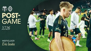 Grateful They Believed In Me Timbers Midfielder Eric Izoita On His Mls Debut