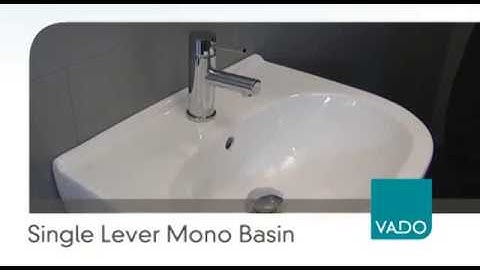 Single lever mono basin flow cartridge maintenance and replacement