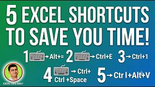 Stop Wasting Time in Excel! Top 5 Daily Shortcuts Every Beginner Needs