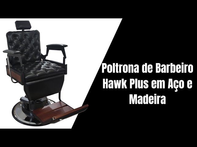 Cadeira De Barbeiro Reclinável Hawk Capitonê