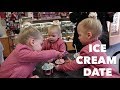 YOU WON'T BELIEVE WHAT THE GIRLS DID WITH THE ICE CREAM MIMI AND PAPA BOUGHT THEM