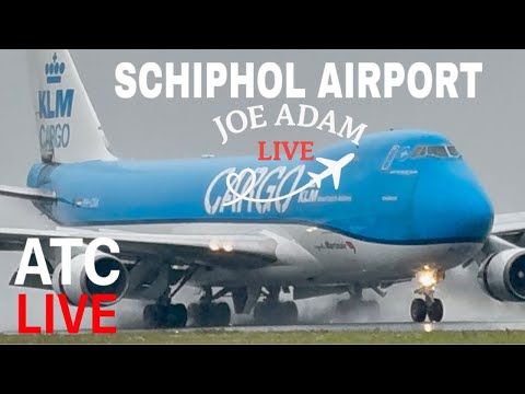 π΄ LIVE: Rain & Spray Landings to Golden Hour Takeoffs at Schiphol | Sept 9, 2025