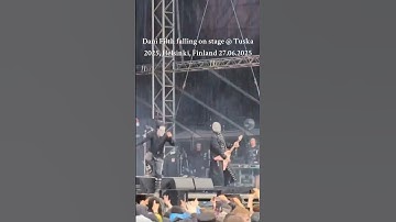 Dani Filth Falling on the stage at live show in Finland 27.06.2025 #cradleoffilth