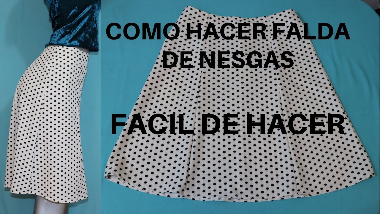 FALDA DE NESGAS HACERLAS FACIL - YouTube