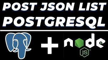 POST List of JSON Data in PostgreSQL Database using Node JS and Postman tutorial | REST API