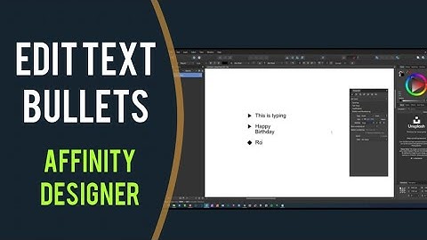 Change Space Between Bullets and Text in Affinity Designer.