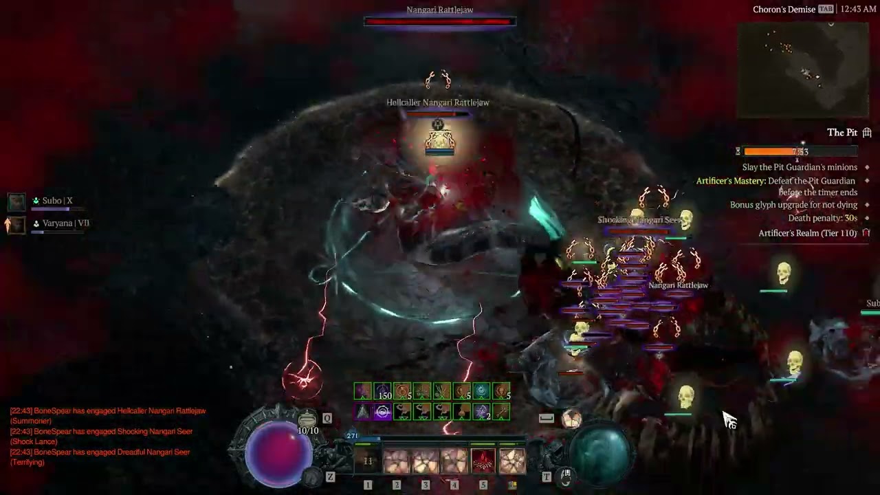 Diablo IV - S8 - The Pit 110 - Necro Bone Spear