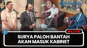 🔴LIVE: Usai Bertemu Menhan Surya Paloh Bantah akan Masuk Kabinet Prabowo Gibran