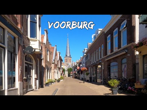 ⁴ᴷ⁶⁰ Quiet Walk in little shopping center in Voorburg