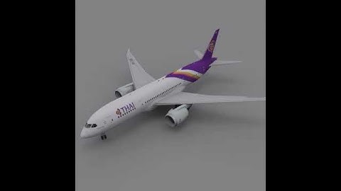 Boeing 787 Dreamliner Thai Airlines 3D model from CGTrader.com