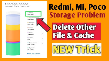 Storage full problem in Miui phones- How to clean other & cache file in Redmi, MI, Poco || Delete