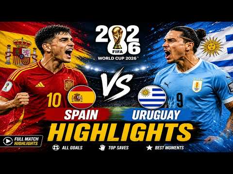 SPAIN vs URUGUAY 🔥 FIFA World Cup 2026 Highlights | Epic Goals & Insane Match! ⚽