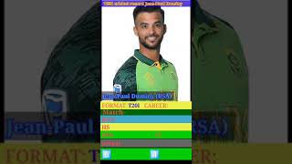 T20I cricket match record Jean-Paul Duminy#shorts #cricket