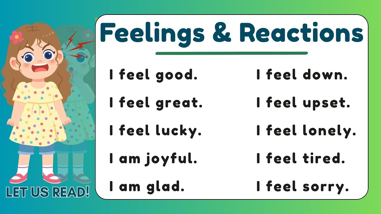 ЧУВСТВА И РЕАКЦИИ: ПРЕДЛОЖЕНИЯ И ФРАЗЫ | Ежедневный английский | Читаем вместе с учителем Джейком
