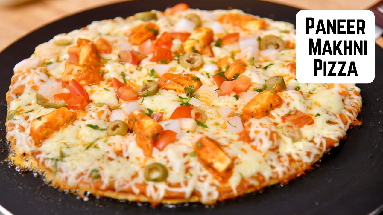 तवे पे बनाये पनीर मखनी पिज़्ज़ा | Thin Crust Pizza No Oven | Paneer Makhni Pizza NoYeast | Kunal Kapur | Kunal Kapoor