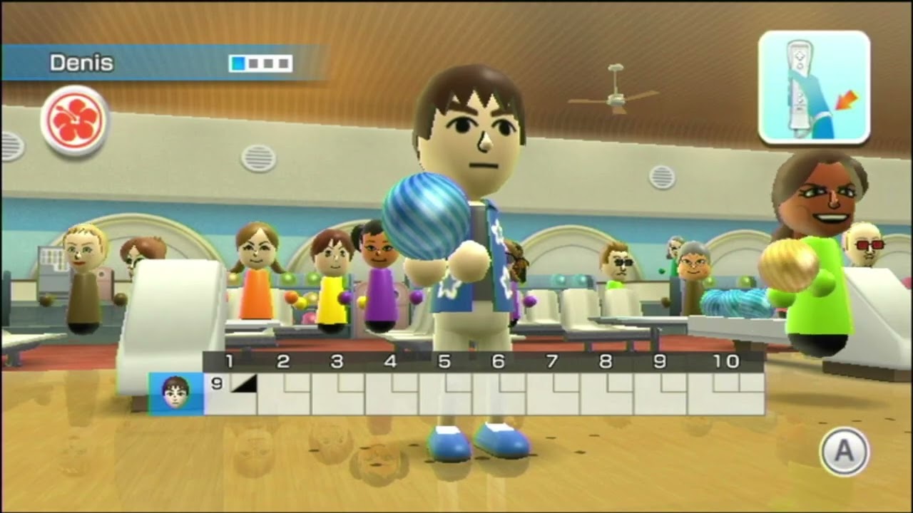 Wii Sports Resort Боулинг Стандартная Игра 4 Штампа
