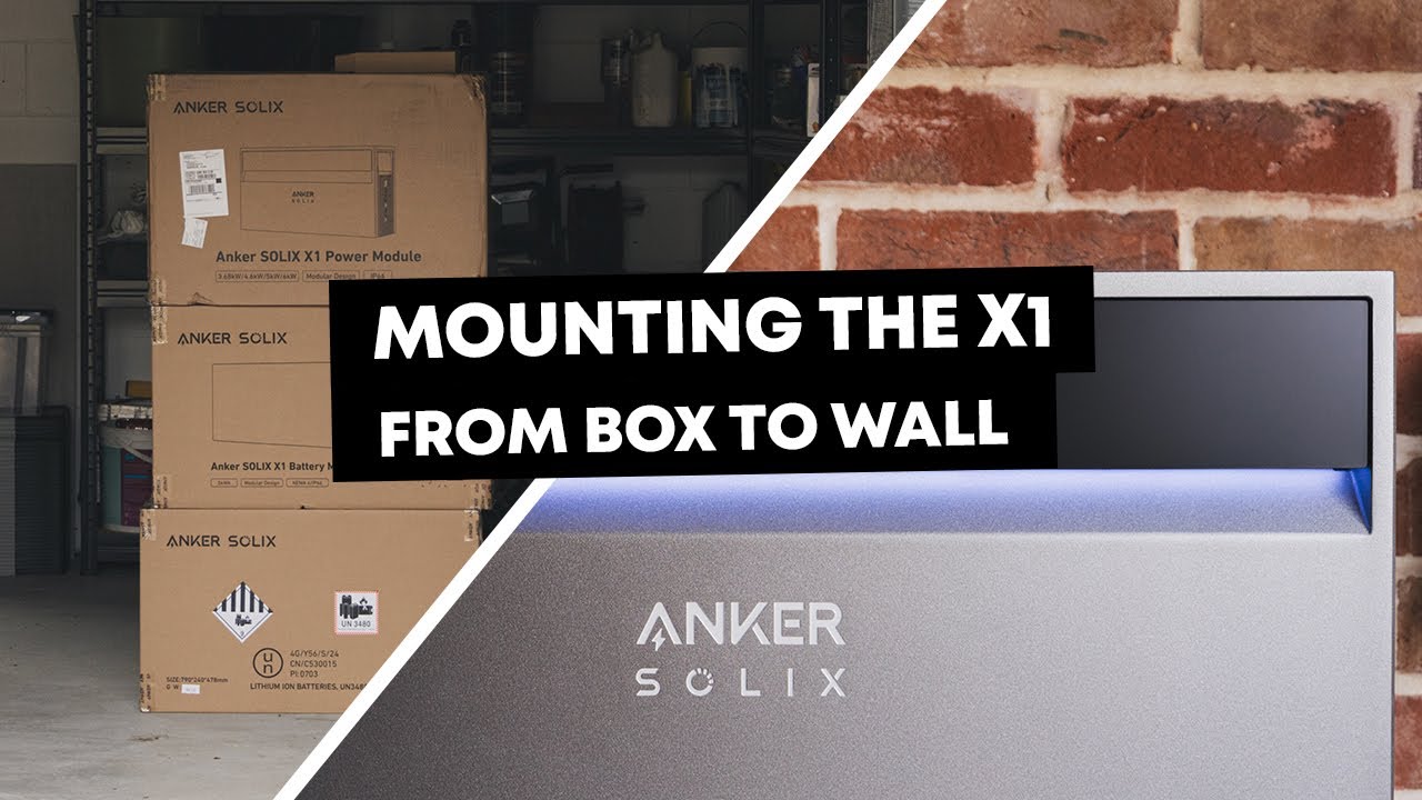 Mounting your Anker SOLIX X1 - From box to wall! - YouTube
