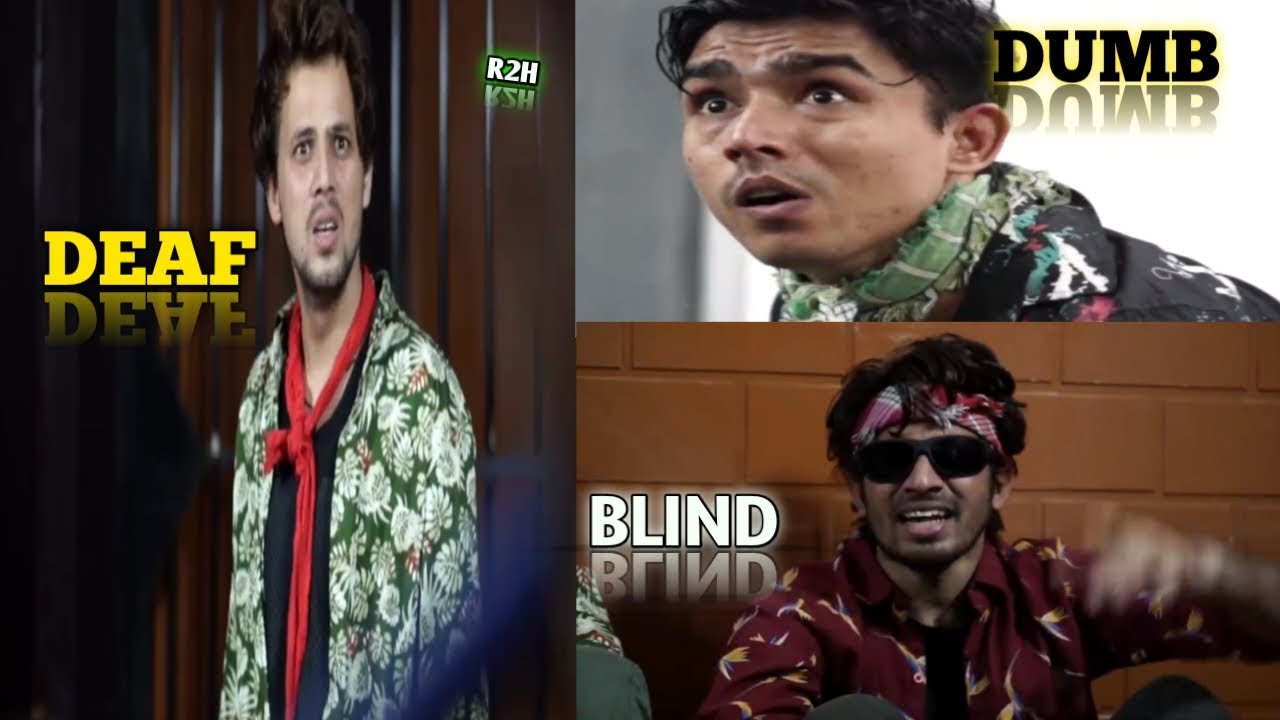 FUNNY VIDEO | R2H | DUMB DEAF BLIND #funny - YouTube