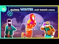 Rating winter songs in just dance  rasputin let it go i dont feel like dancing