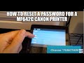 How to Reset a password for a MF642C Canon printer