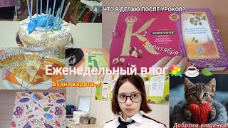 Еженедельный влог|||будни кадета|||5 класс ♡