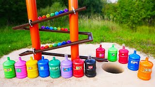 Marble Run Race ASMR ☆ Giant Top Soda Bottles! Coca Cola and Mentos in the Big Underground Hole! by PANDA EXPERIMENTS 4,822 views 1 year ago 10 minutes, 51 seconds