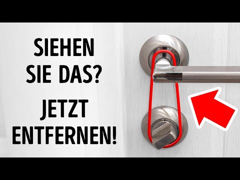 Video: Warum Gummiband um die Tür wickeln?
