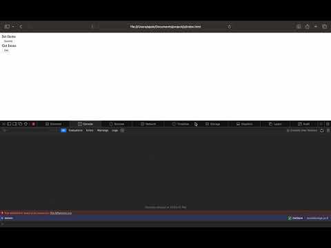 Basic use of Local Storage of javascript for store temp data on client side server....