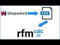 How to export ShopWired orders to a CSV file and what fields does a ShopWired CSV file contain