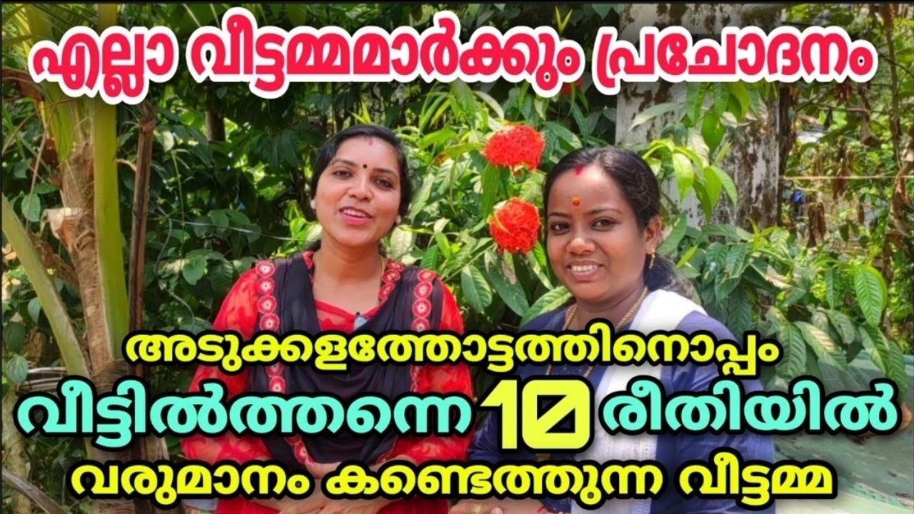 അടുക്കളത്തോട്ടത്തിനൊപ്പം വീട്ടിൽത്തന്നെ10രീതിയിൽ വരുമാനം കണ്ടെത്തുന്നവീട്ടമ്മ|Priya's kitchen garden